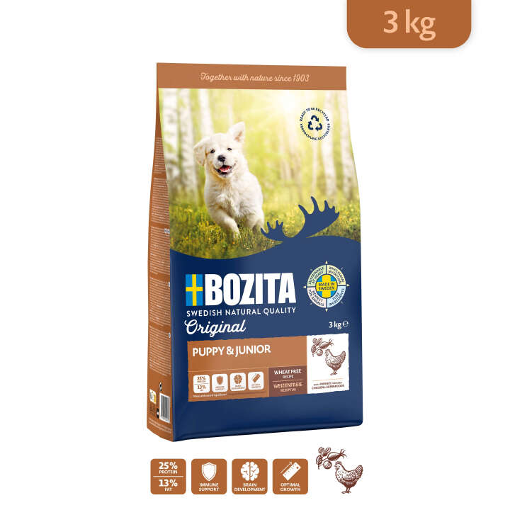 BOZITA Hunde-Trockenfutter Original Puppy & Junior Huhn